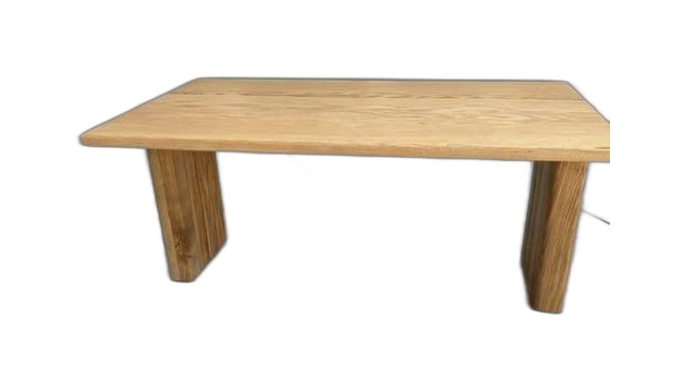 Ash and oak coffee table with solid timber legs